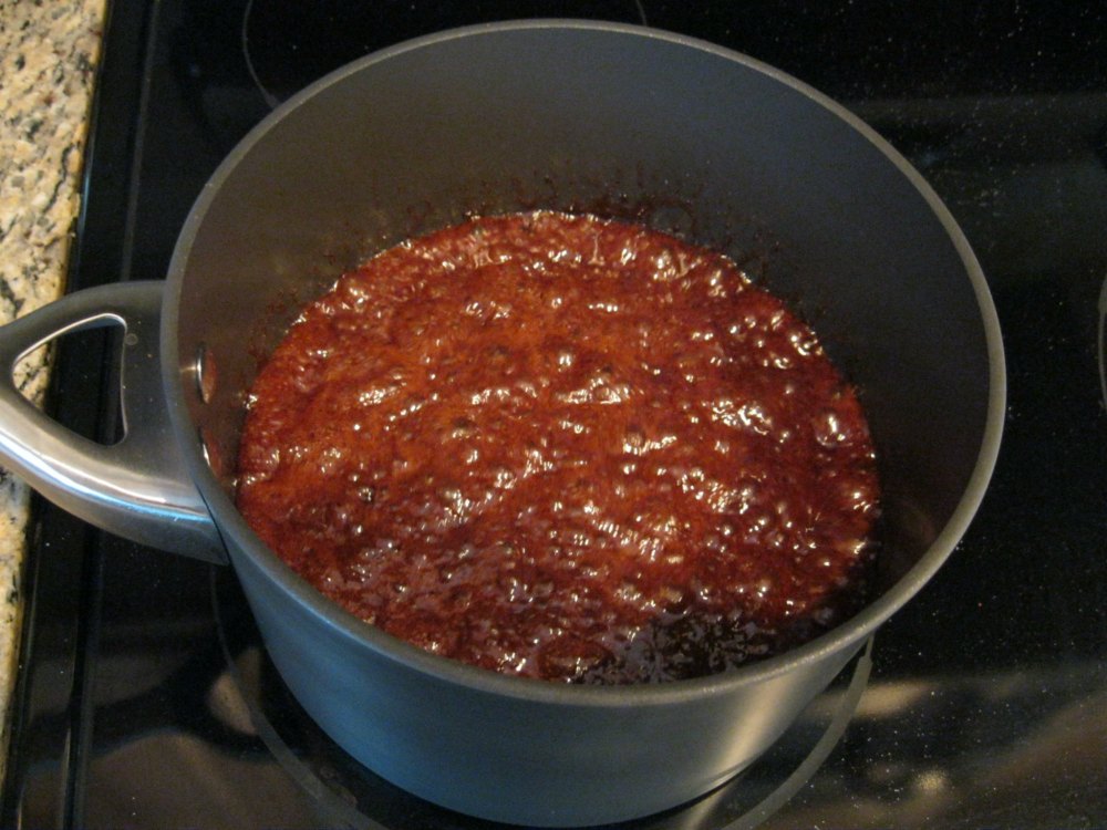 boiling the ingredients