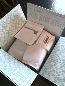 Opening Stitch Fix box