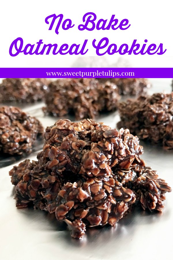 No Bake Oatmeal cookies