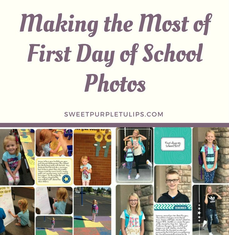 Making the most of first day of school photos