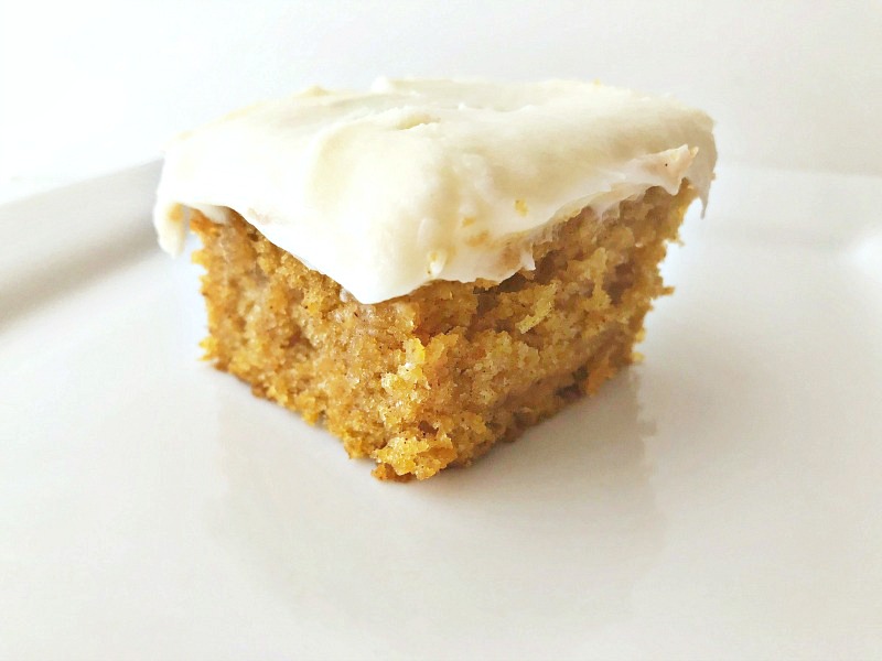 pumpkin bars cream cheese frosting