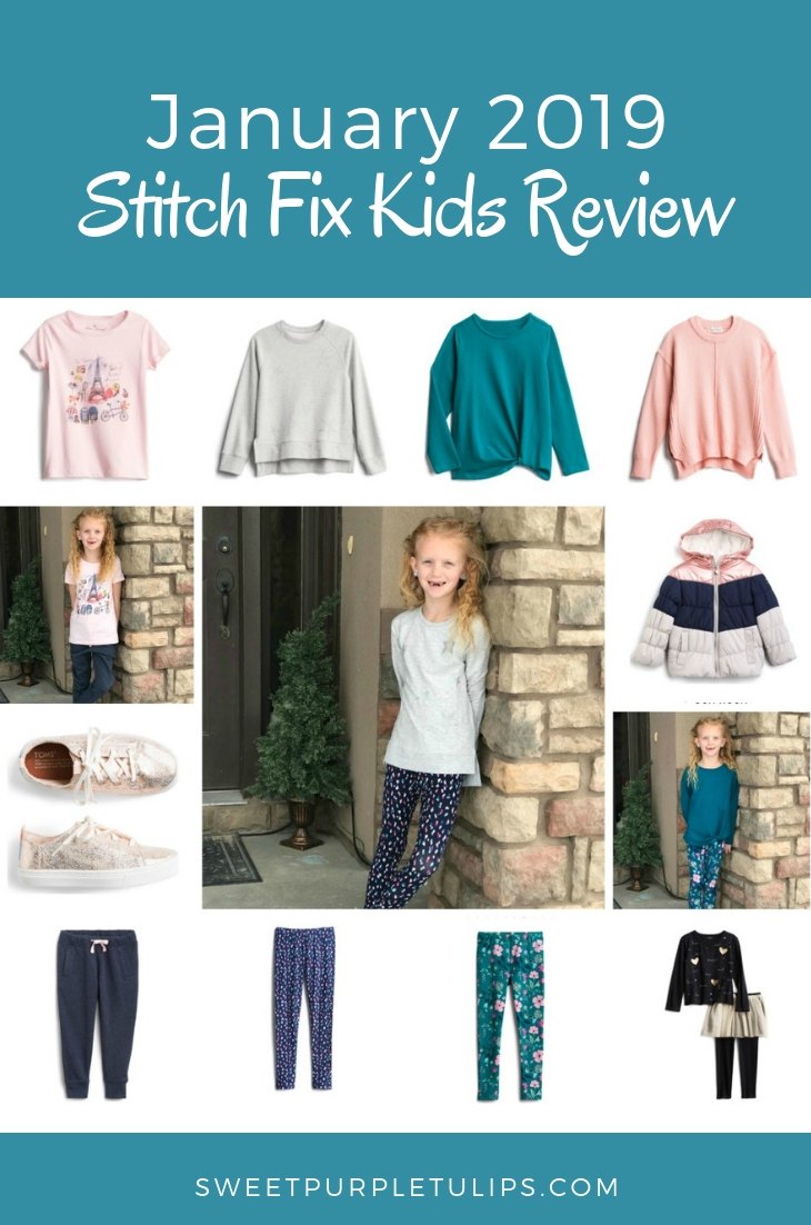 January 2019 Stitch Fix Kids Review - Sweet Purple Tulips