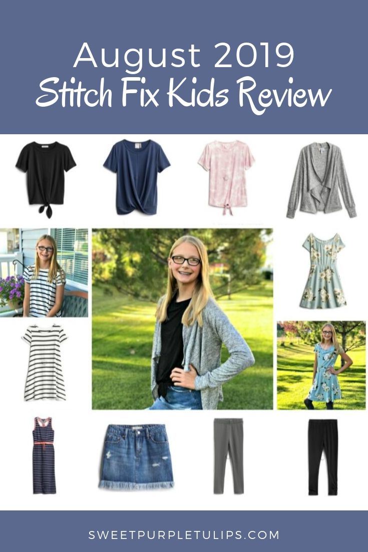 August 2019 Stitch Fix Kids Review - Sweet Purple Tulips